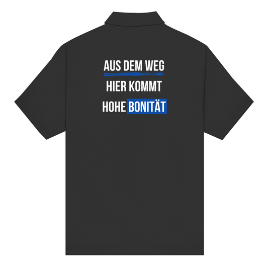 Unisex Poloshirt Aus dem Weg, hier kommt hohe Bonität