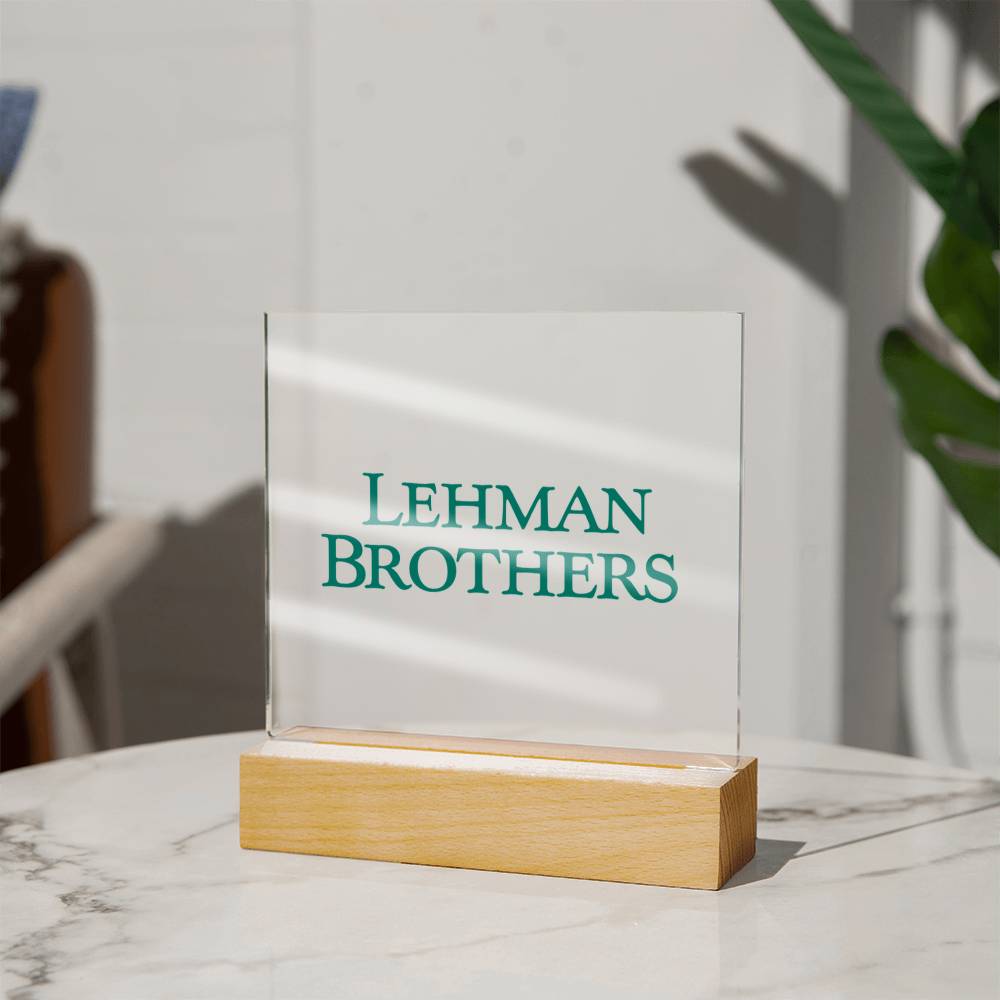 Lehman Brothers Acrylplatte - BWL.Breitseite