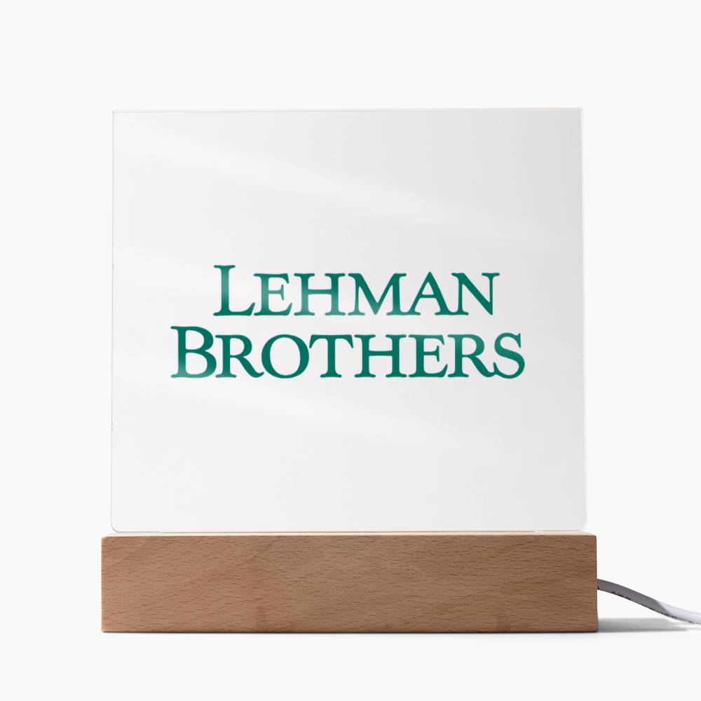 Lehman Brothers Acrylplatte - BWL.Breitseite