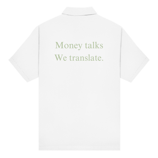 Unisex Poloshirt Money talks We translate.