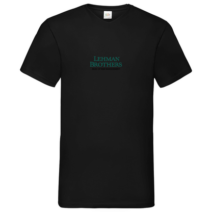 Herren Basic V-Neck T-Shirt Lehman Brothers