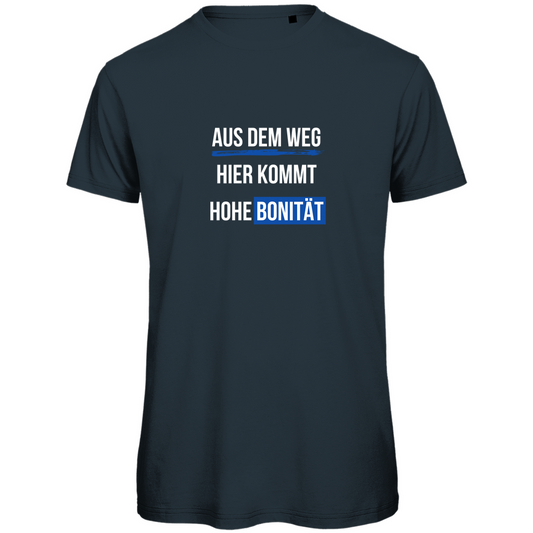 Herren Premium Bio T-Shirt Aus dem Weg, hier kommt hohe Bonität