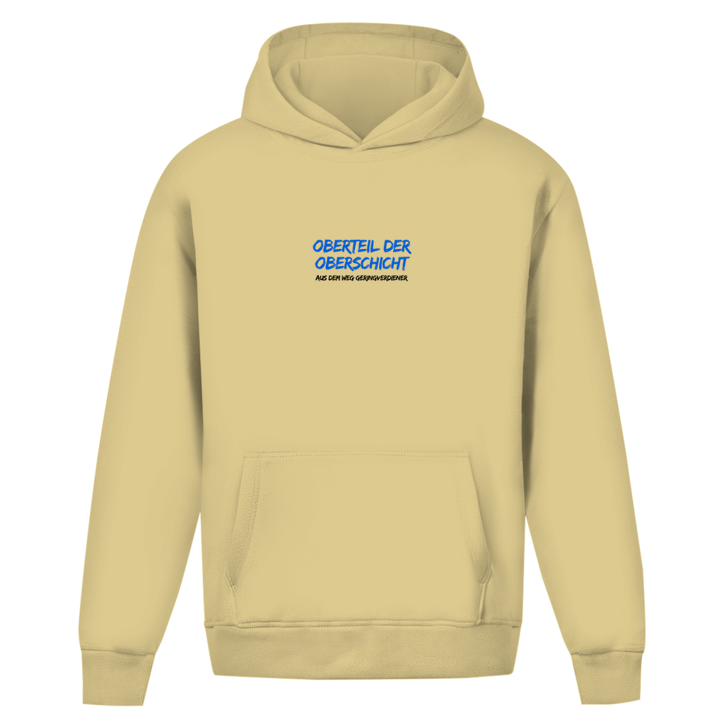 Oversize Hoodie Ohne Kordel Oberteil der Oberschicht