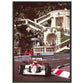 Ayrton Senna F1 Monaco Grand Prix Premium-Poster aus mattem Papier mit Metallrahmen - BWL.Breitseite