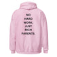 NO HARD WORK. JUST RICH PARENTS | Highperformer Hoodie